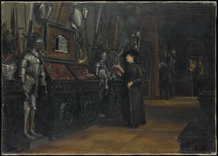 La galerie des Armes au musée de Cluny